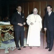 Aldo and Alessandro Olschki with John XXIII
