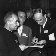 Aldo Olschki, meeting of catholic publishers, 1956