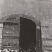 The entrance to the warehouse in Via Ghibellina.